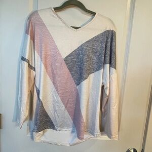 Geometrical Long Sleeve Top